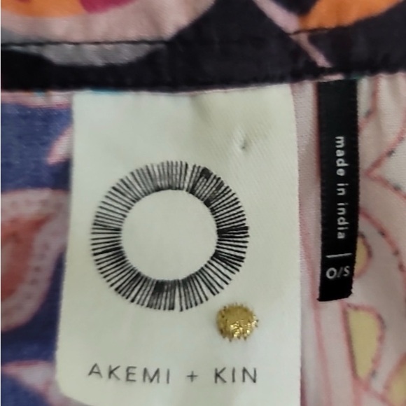 🔘Anthropologie Akemi + Kin Tatiana Boho Cocoon Kimono One Size Patchwork - Picture 3 of 6